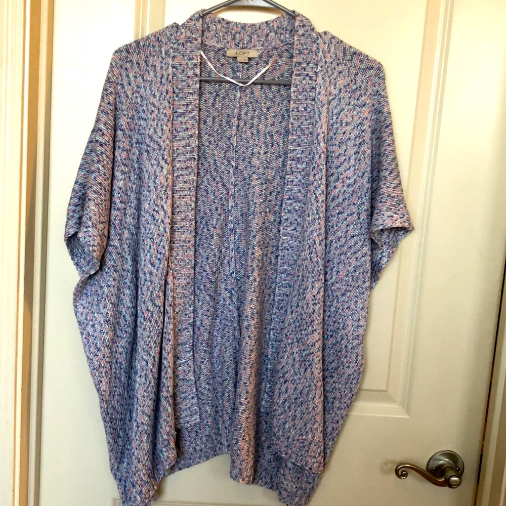 Loft short sleeve open front cardigan new without tags